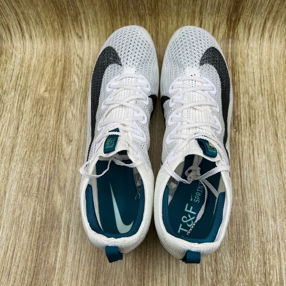 Nike Zoom Superfly Elite 2 Men's 8.5 White Green Sprint Spikes‎ FZ9662-100 NEW - Picture 5 of 9
